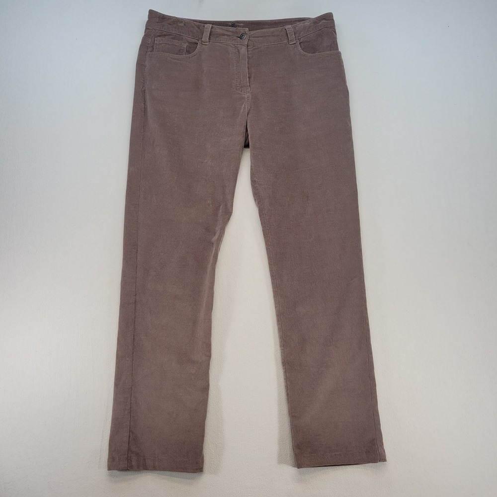 Brooks Brothers Corduroy Pants Womens 10 Taupe Brown Straight Leg 5-Pocket